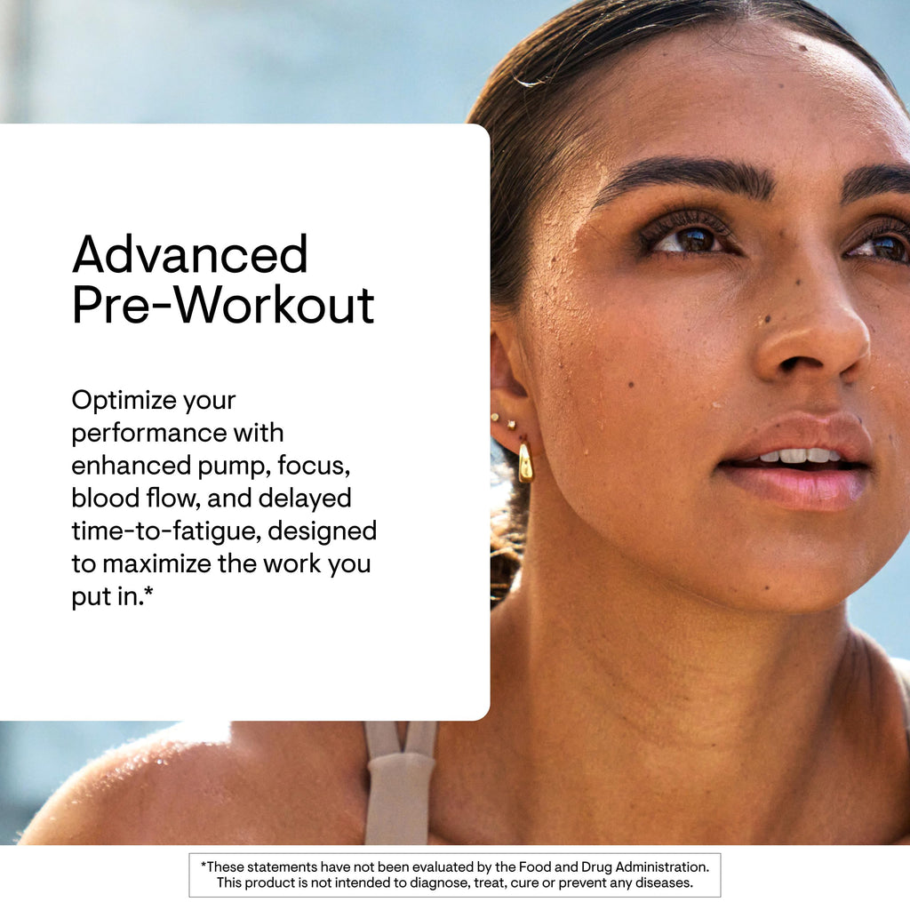 THORNE Advanced Pre-Workout, Alpha GPC, Amino Acids & Caffeine, 20 Servings