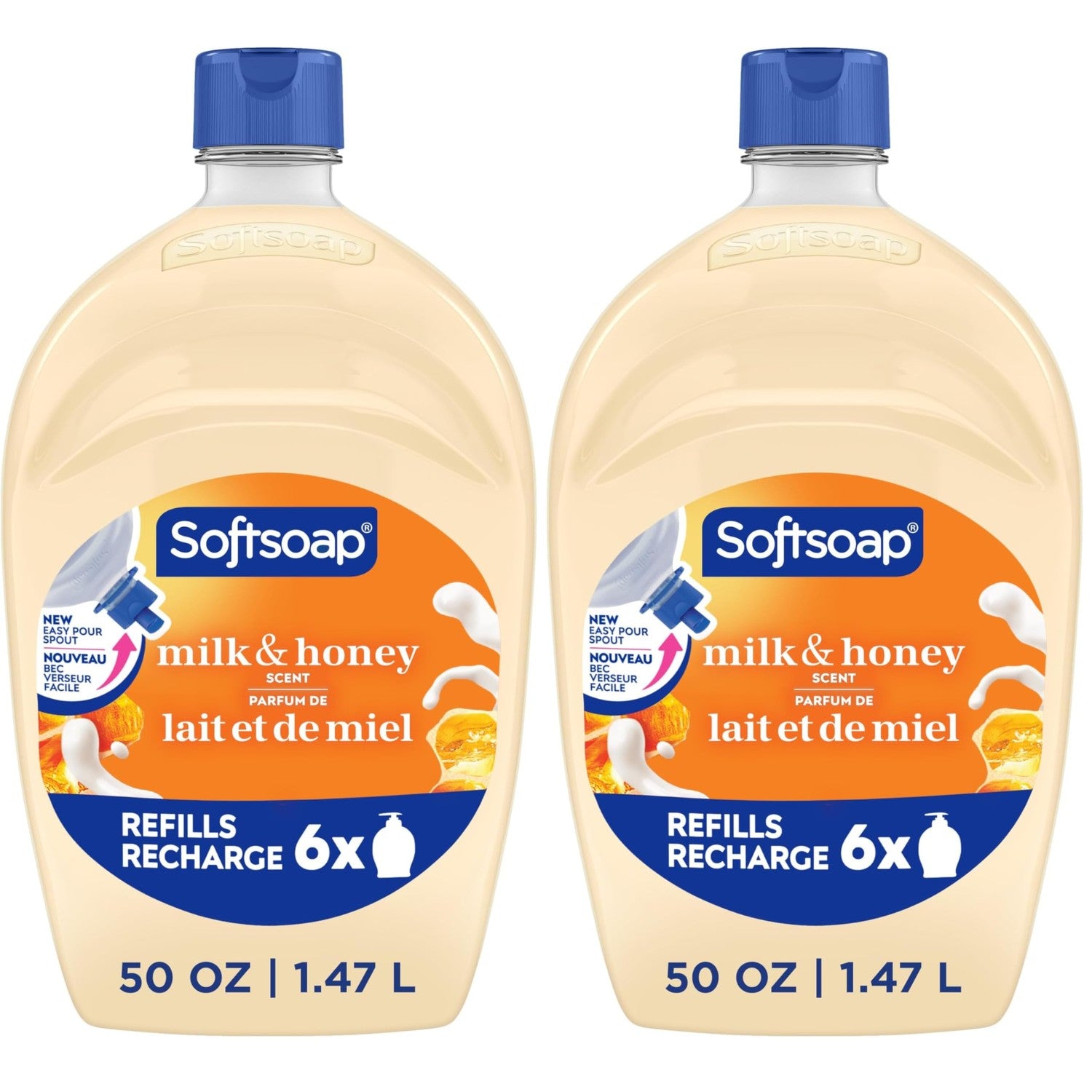 Buy now Softsoap Milk & Honey Scented, Liquid Hand Soap Refill, 50 Ounce Milk & Honey 50 Fl Oz (Pack of 2) at indiglob india