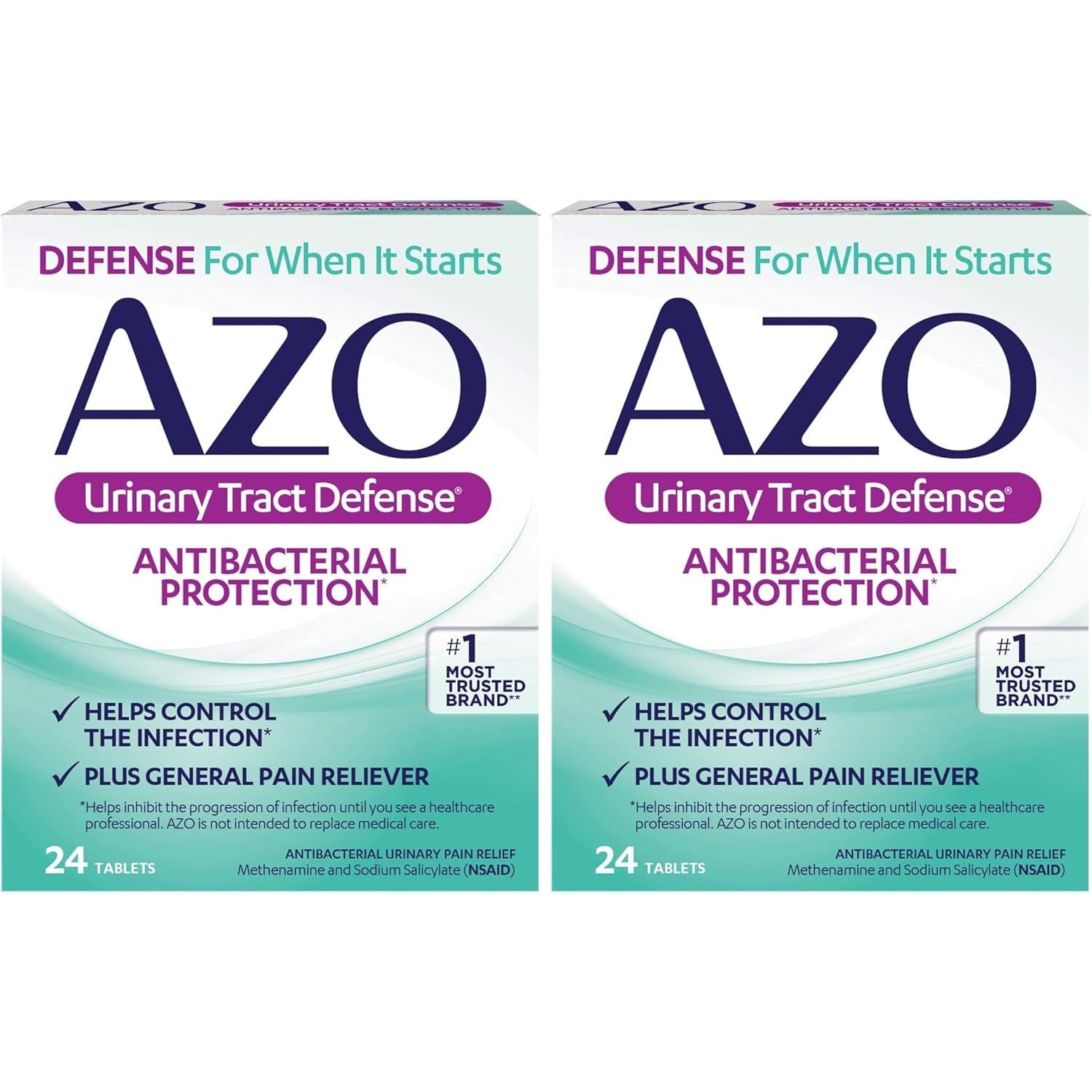 Buy now AZO Urinary Tract Defense Antibacterial Protection, FSA/HSA Eligible, Helps Control a UTI Until You Can See a Doctor, from The No. 1 Most Trusted Urinary Health Brand, 24 Count (Pack of 1) 24 Count (Pack of 2) at indiglob india