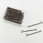 Amazon Basics Bobby Pins in Case Brown 72 Count (Pack of 4)