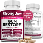 Strong Jaw Gum Restore - Gum Health Supplement for Adults - 180 Capsules