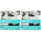 Kiss Lash Couture Super Strong Strip Lash Adhesive, Clear, 0.17 Oz (5 g), 24 Hour Mega Grip Eyelash Glue for Clusters, Extensions & Strip Lashes, with Brush Applicator, Biotin-Infused, Latex-Free