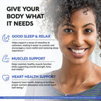 Magnesium Glycinate 500mg - VIT. B6 & D3 - Sleep, Muscle & Heart - 120 Caps | Magnesium Bisglycinate - Chelated High Absorption with Black Pepper - Magnesium for Women & Men - Lab Tested & Non-GMO