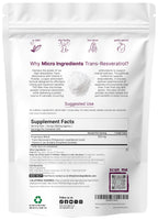 Pure Trans-Resveratrol Powder with Vitamin E, 5 Ounce, 2 in 1 Formula, Micronized Powder for Better Absorption, Premium Resveratrol Supplement, Super Antioxidant