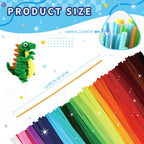 1200 Pcs Chenille Pipe Cleaners for Crafts – 24 Assorted Colors Fuzzy Sticks, DIY Art Supplies for Kids, Classroom Projects & Decorations