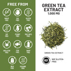 NatureWise Green Tea Extract Capsules 1000 mg - 50% EGCG & 98% Polyphenols - Extra Strength Green Tea Pills - Antioxidants for Heart Health & Energy - Vegan, Non-GMO - 60 Count[30-Day Supply]