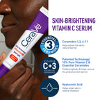 Buy now CeraVe Vitamin C Serum and Night Cream Skin Care Set, Brightening Serum with 10% Pure Vitamin C & Night Moisturizer with Peptides + Hyaluronic Acid, Travel Essentials, 1oz Vit C + 1.7oz Moisturizer at indiglob india