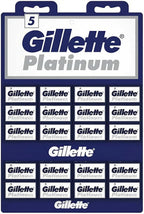 Buy now Gillette, 100 Gillette Platinum Double Edge Safety Razor Blades on a display card, 20 dispnesers of 5 Blades at indiglob india