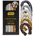 Buy now Kitsch x Star Wars Satin Heatless Hair Curler â€“ Soft Hair Curlers to Sleep In for Heatless Curls Overnight â€“ Overnight Blowout Rods for Women â€“ Hair Styling Tools â€“ Light Side vs Dark Side, 6pc Set at indiglob india