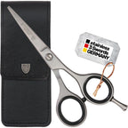 Buy now 3 Swords Germany â€“ professional BEARD MUSTACHE HAIR SCISSORS, stainless steel, straight blade, sharp, with black case Beard Mustache Scissors at indiglob india