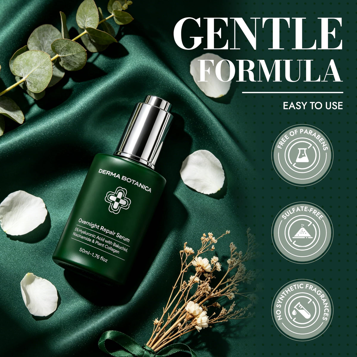 Overnight Repair Serum，Derma Botanica Overnight Serum