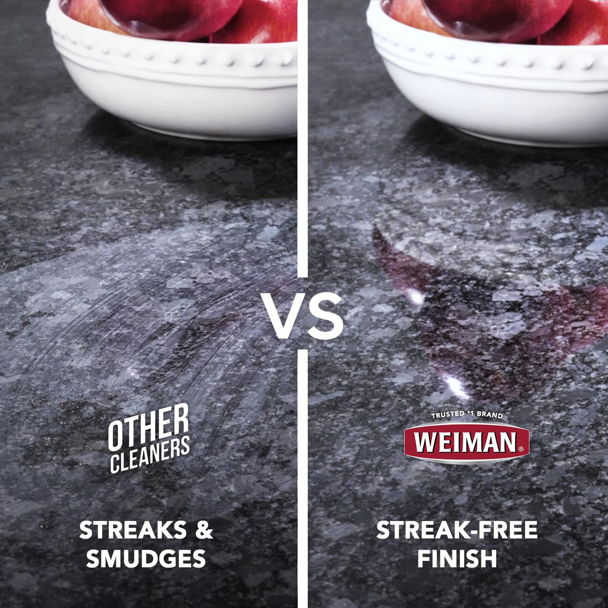 Weiman Disinfectant Granite Daily Clean & Shine - 12 fl oz (2 Pack) Safely Clean Disinfect and Shine Granite Marble Soapstone Quartz Quartzite Slate Limestone Corian Laminate Tile Countertop