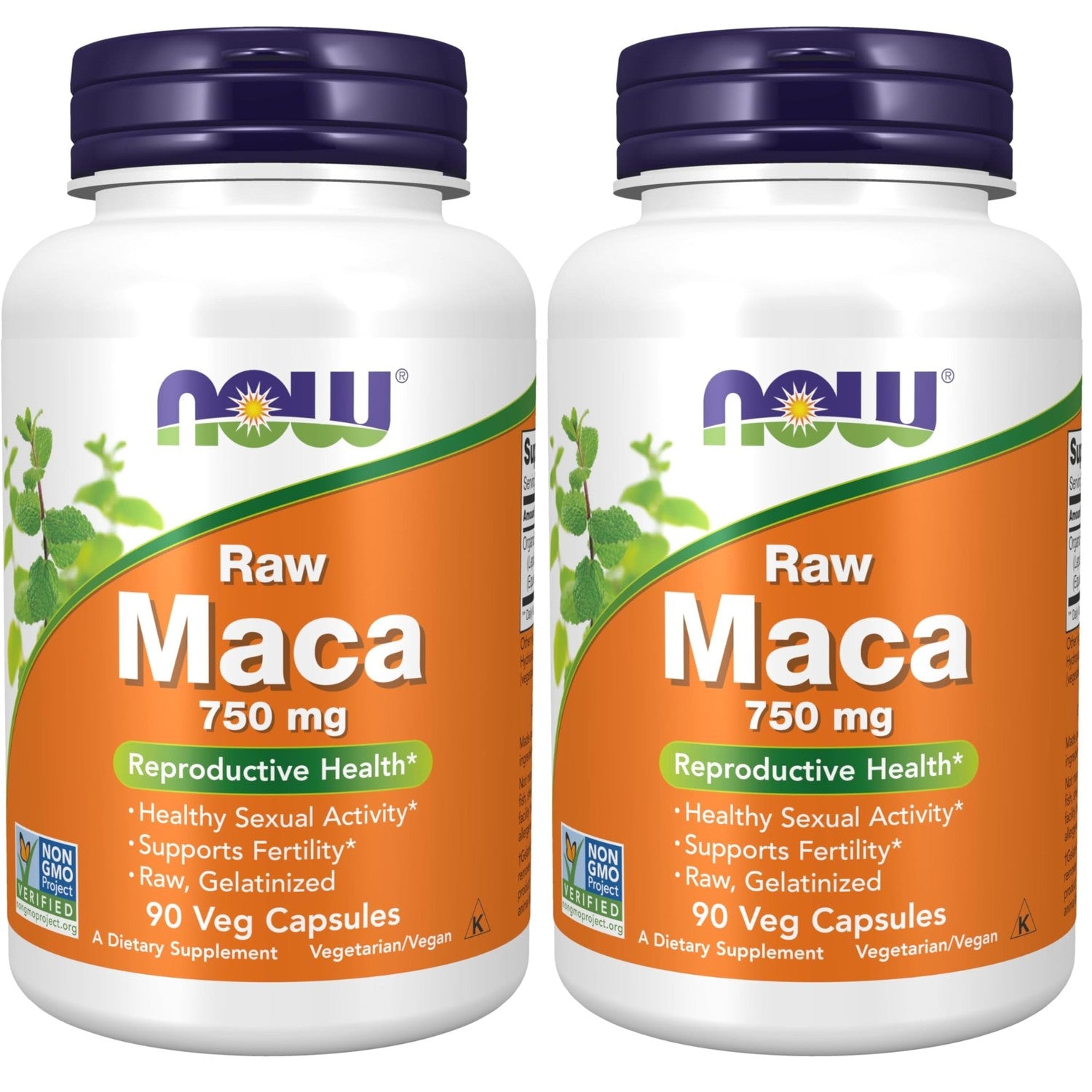 NOW Foods Supplements, Maca (Lepidium meyenii) 750 mg Raw, Reproductive Health*, 90 Veg Capsules