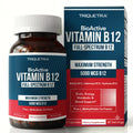 BioActive Vitamin B12 - 5000 mcg, Contains 3 BioActive Forms Methylfolate Cofactor - Methyl B12, Adenosyl B12 & Hydroxy B12 | Supports Energy, Metabolism & Mood | Vegan, Non-GMO (60 Servings)