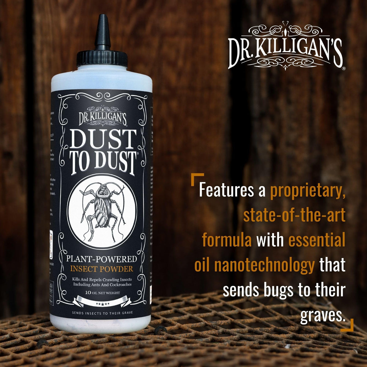 Dr. Killigan's Dust to Dust Powder Insect Killer, 10 oz