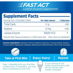 Buy now Lactaid Fast Act Lactose Intolerance Relief Chewables with Natural Lactase Enzyme (9000 FCC) to Prevent Gas, Bloating & Diarrhea Due to Lactose Sensitivity, On-The-Go, Vanilla Twist Flavor, 60 x 1 ct at indiglob india