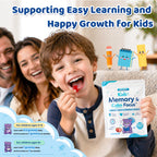 Kids Focus & Memory Gummies with Magnesium Glycinate, Phosphatidylserine & Choline - Support Brain, Attention & Focus for Kids, Learning & Cognitive Development – Sugar Free Strawberry 60 Gummies