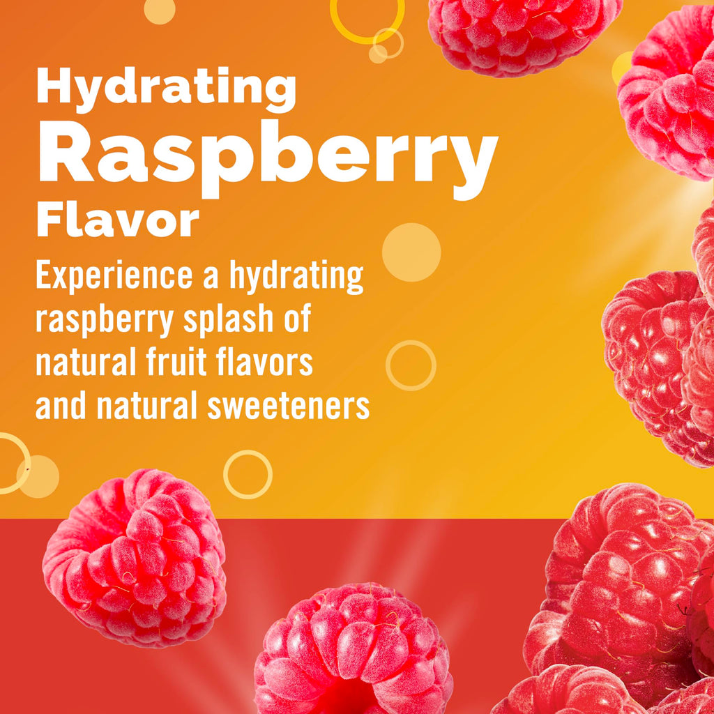 Emergen-C Hydration+ Vitamin C Sports Drink Mix, Raspberry, 18 Packets | Electrolytes for Hydration, 75% Less Sugar, Non-GMO, Vitamin C, Zinc and Manganese, Sports Formula