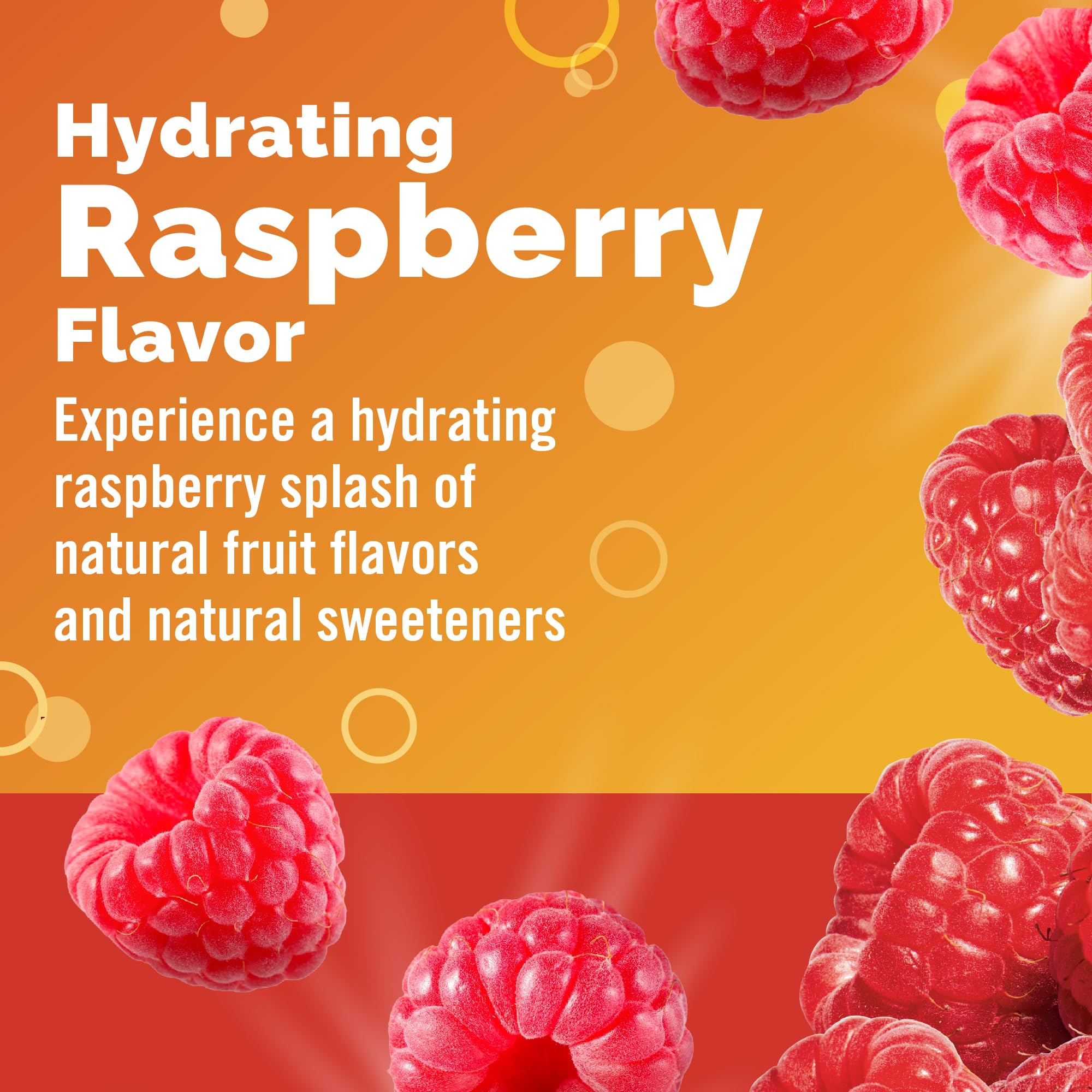 Emergen-C Hydration+ Vitamin C Sports Drink Mix, Raspberry, 18 Packets | Electrolytes for Hydration, 75% Less Sugar, Non-GMO, Vitamin C, Zinc and Manganese, Sports Formula