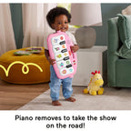 Fisher-Price Glow and Grow Kick & Play Piano Gym, Pink