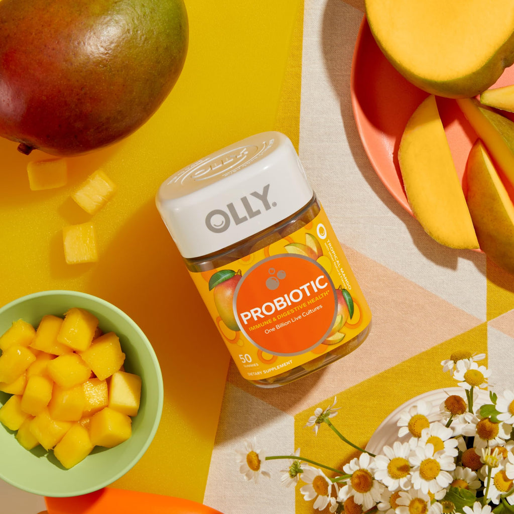OLLY Probiotic Gummy, Immune System & Digestive Support*, Mango - 50 Count