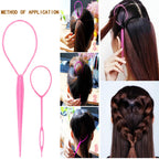 6PCS Hair Styling Tools Kit, Boar Bristle Wooden Brush, Rat Tail Metal Pin Parting Comb Edge Control Brush,Bristle Teasing Hair Brush Topsy Tail Loop Tools for Women Braiding & Edge Styling