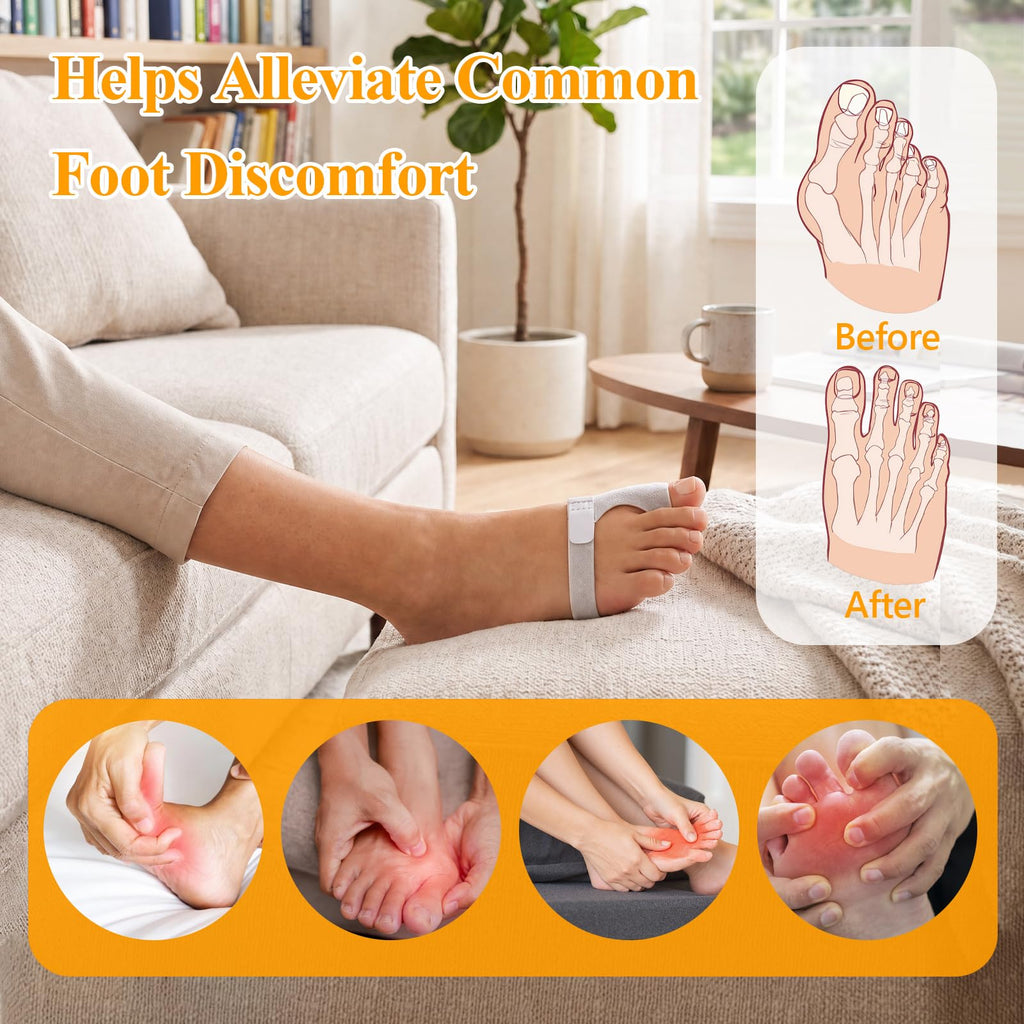 Joyzan Toe Brace Splint, Adjustable Orthopedic Big Toe Straightener Support