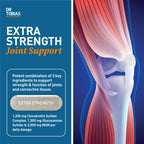 Buy now Dr. Tobias Joint Support Supplement with Glucosamine Chondroitin MSM, Supports Connective Tissue, Function & Flexibility, Extra Strength Joint Supplements for Men & Women, 240 Capsules at indiglob india