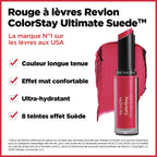 Buy now REVLON Lipstick, ColorStay Ultimate Suede Lipstick, High Impact Lip color with Moisturizing Creamy Formula, Infused with Vitamin E, 025 Socialite, 0.09 Oz at indiglob india