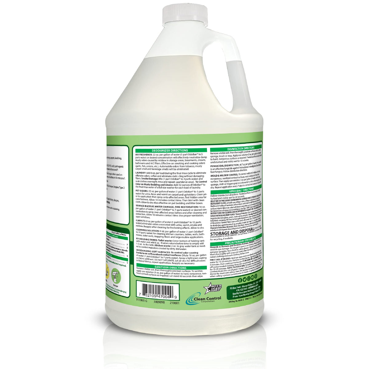 OdoBan Disinfectant Odor Eliminator and All Purpose Cleaner Concentrate, Original Eucalyptus Scent, 1 Gallon