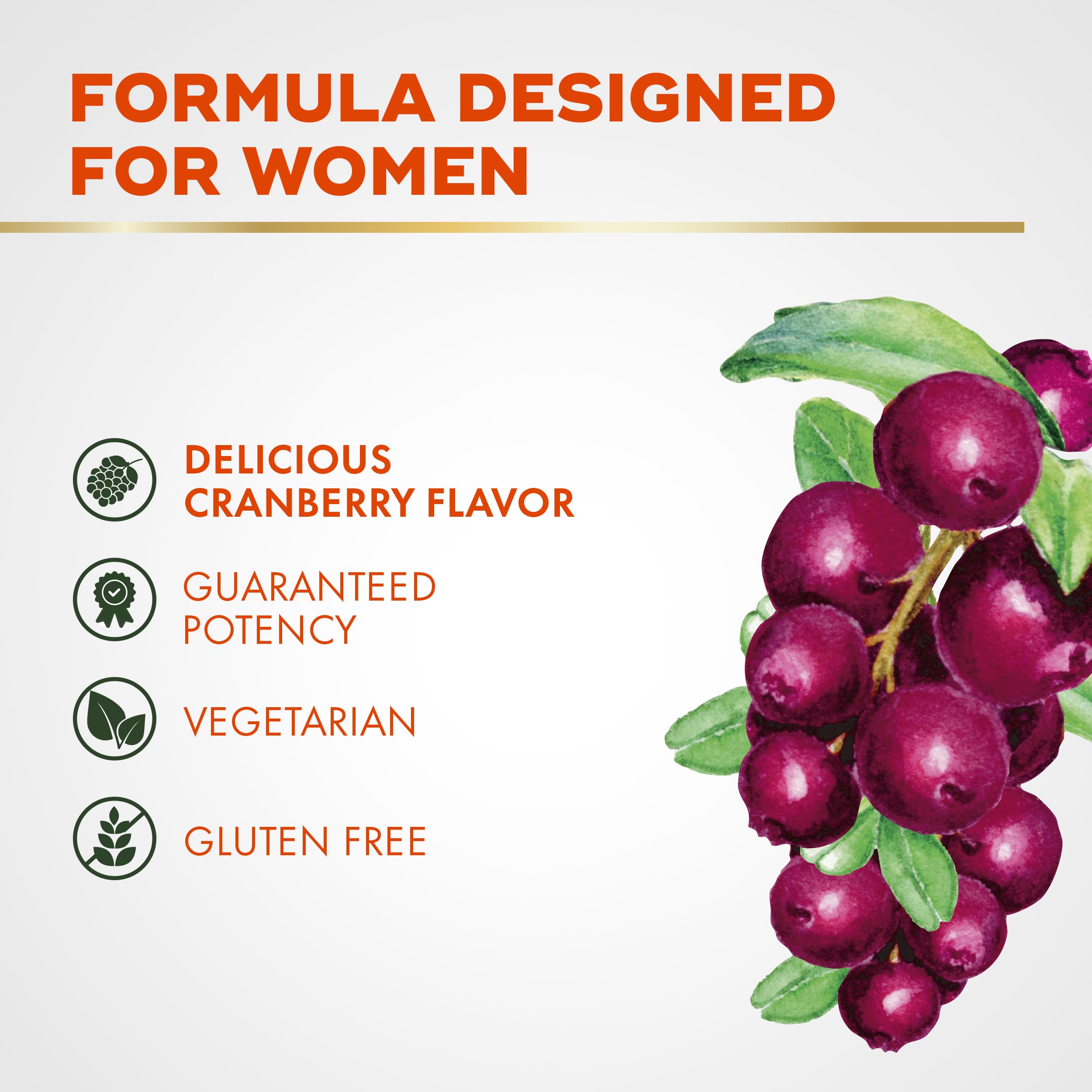 Align Probiotic, Women's Dualbiotic, Womens Probiotic Gummies, Prebiotics and Probiotics for Women, with Cranberry for Urinary Tract Health*, Cranberry Flavor, 90 Gummies
