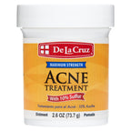 De La Cruz 10% Sulfur Ointment, Cystic Acne Treatment Face, Body 2.6oz jar | Maximum Strength Sulfur Acne Treatment, Helps Clear Pimples, Antibacterial & Anti-inflammatory, Non-Comedogenic, Made in USA