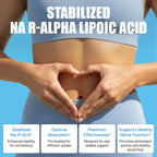 IMMUNOVITES Stabilized R-Alpha Lipoic Acid ((True)) 600mg per Serving [[High Potency & up to 40x Increased Absorption]] (Na R-ALA) (Na R-LA) (Na R-Lipoate) (1 Bottle)
