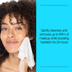 Neutrogena Hydro Boost Cleansing Wipes Makeup Remover, 25 Ct | Micellar Cleansing Cloths, Gently Removes Oil, Dirt, Waterproof Makeup, Hydrating Hyaluronic Acid