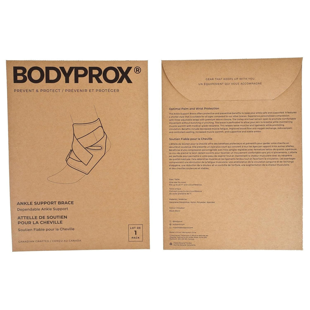 Buy now Bodyprox Ankle Support Brace, Breathable Neoprene Sleeve, Adjustable Wrap! (1 Pack) at indiglob india