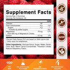 Vitamatic Magnesium Citrate Gummies, 600 mg, 60 Vegan Gummies | 600 mg Magneisum Citrate Per Serving with 70 mg of Elemental Mg, Natural Raspberry Flavor, Non-GMO, Gluten Free, Pectin Based