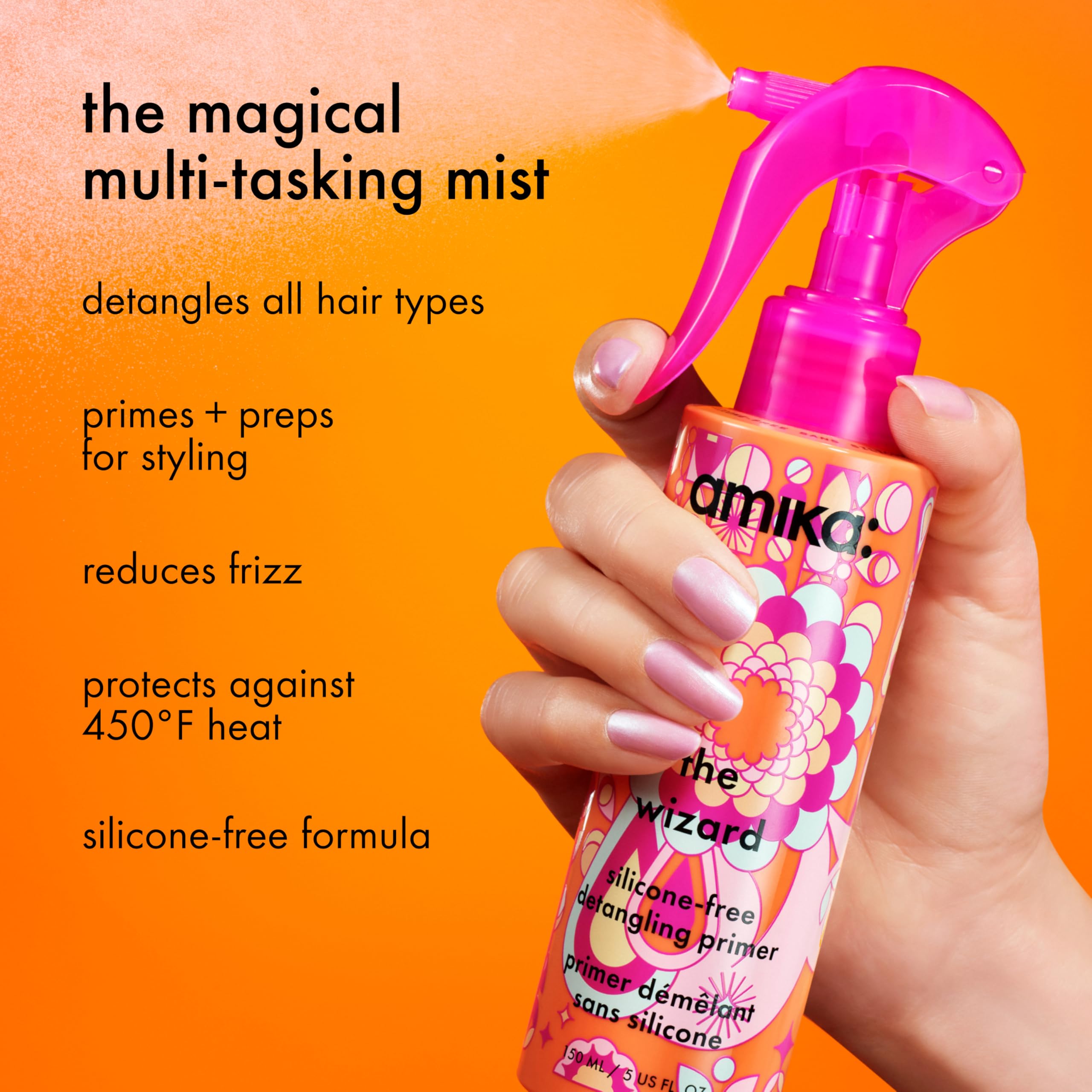 amika the wizard silicone-free detangling primer