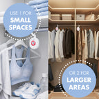 Arm & Hammer OdorBusterz ClosetMATE™, White Linen, 4 Count – Hanging Odor Absorber with Baking Soda, 360° Rotating Hook for Closets, Lockers & Storage Areas
