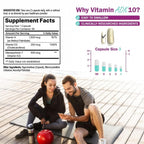 NatureGenX ADK10 – Vitamins A, D3 250 mcg & K2 MK-7 for Bone, Heart & Immune Health – Non-GMO, Gluten-Free, Soy-Free – 90 Capsules (3-Month Supply)