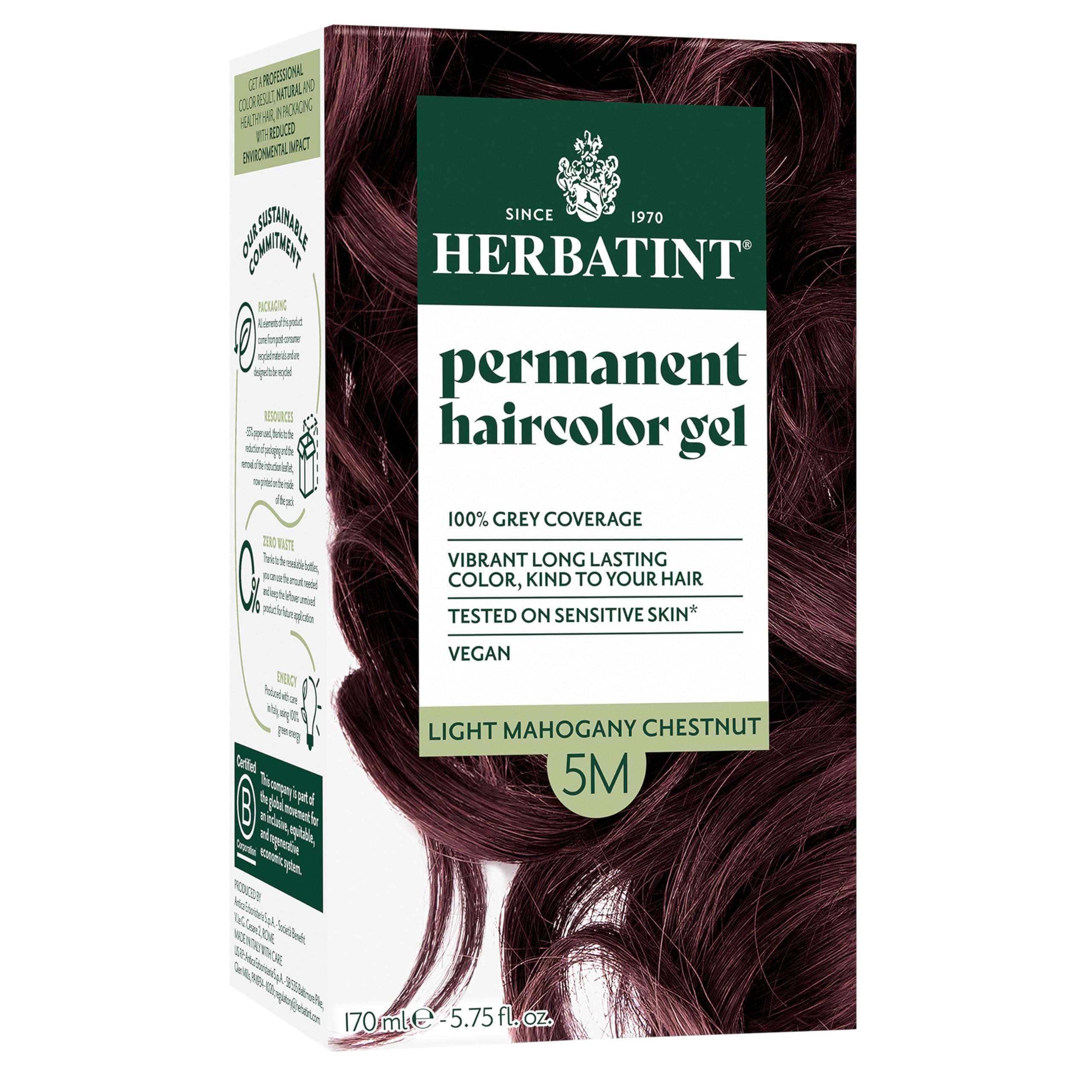 Buy now Herbatint Permanent Hair Dye For Women - 4N Chestnut - For Up To 100% Gray Coverage of Resistant Gray Hair - Ammonia-Free, Alcohol-Free & Vegan - Salon Influenced Hair color 5.75 fl oz at indiglob india