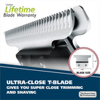 Buy now Wahl Aqua Blade?? Rechargeable Wet/Dry Lithium-Ion Deluxe Beard Trimmer for Men - Interchangeable Heads for Detailing, Hair, Mustache and Body Grooming - Model 9899-100 at indiglob india