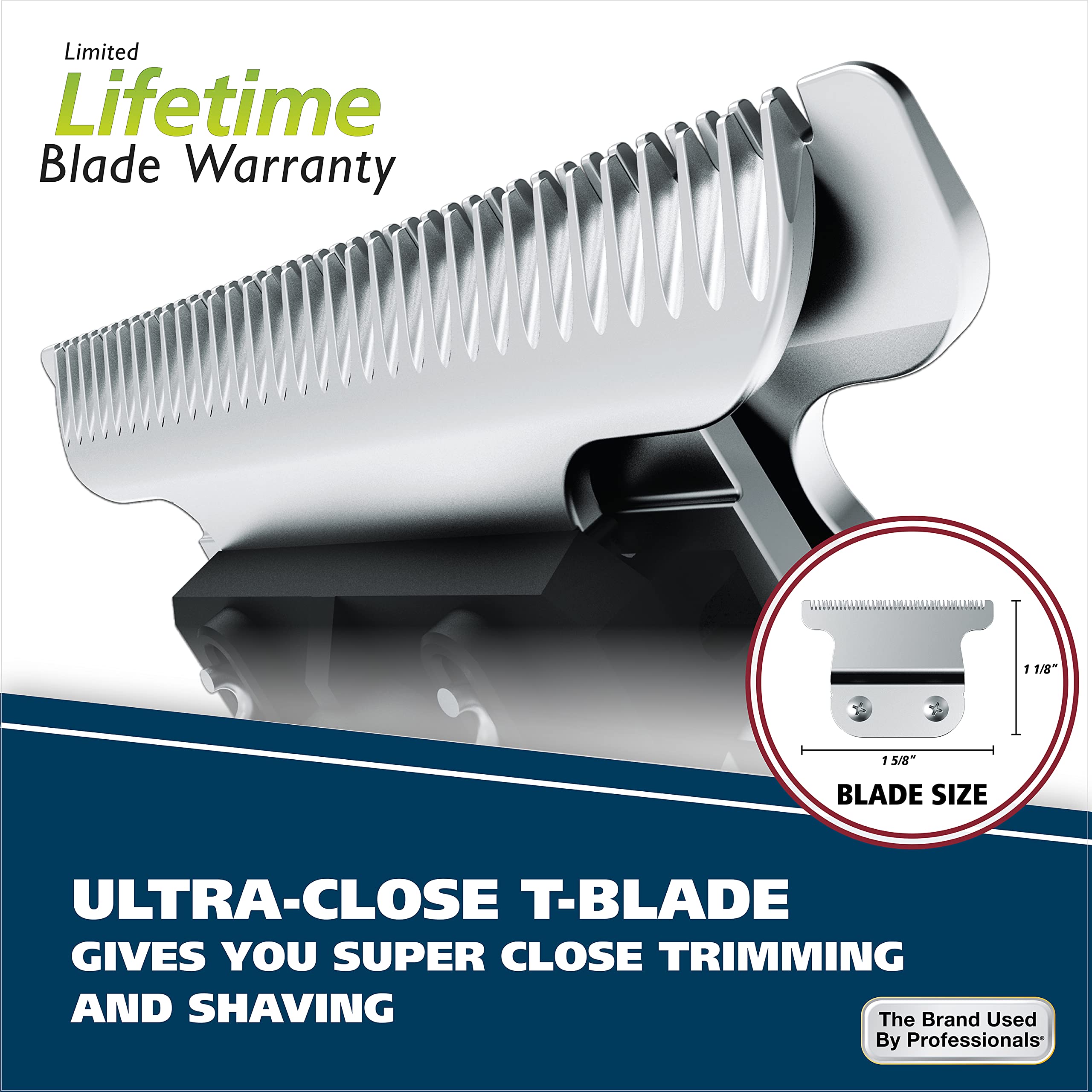 Buy now Wahl Aqua Blade?? Rechargeable Wet/Dry Lithium-Ion Deluxe Beard Trimmer for Men - Interchangeable Heads for Detailing, Hair, Mustache and Body Grooming - Model 9899-100 at indiglob india