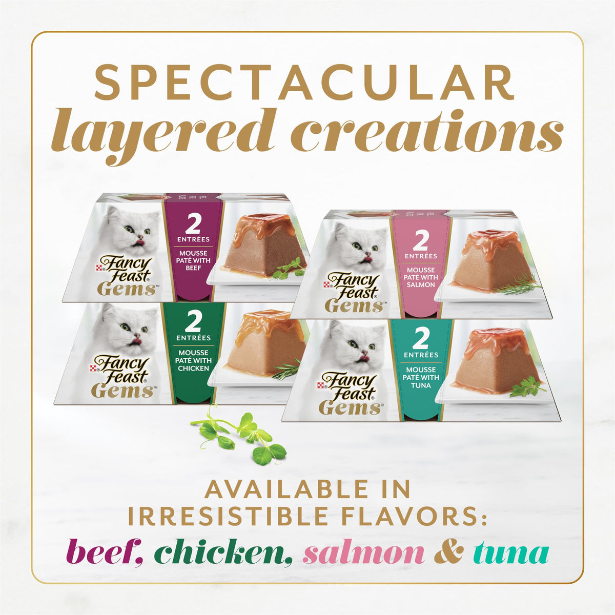 Purina Fancy Feast Gems Salmon Variety Pack Wet Cat Food, 4 oz, 12-Pack