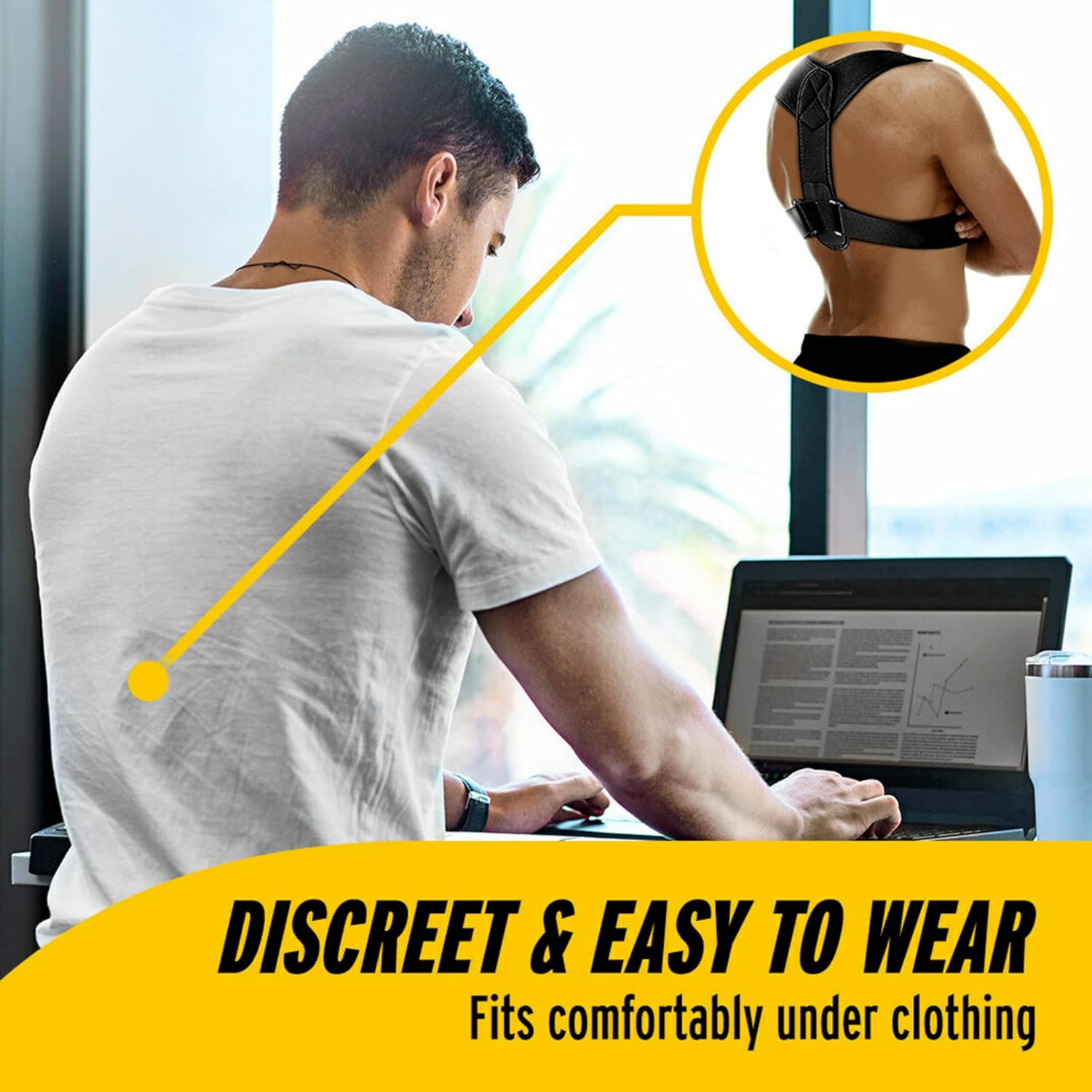 Buy now FUTURO Posture Corrector, Fits Men and Women, Helps Promote Better Posture, Back Support, Doctor Developed, Adjustable at indiglob india