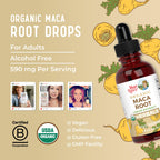 MARYRUTH'S USDA Organic Maca Root Liquid Drops, 1 Fl Oz