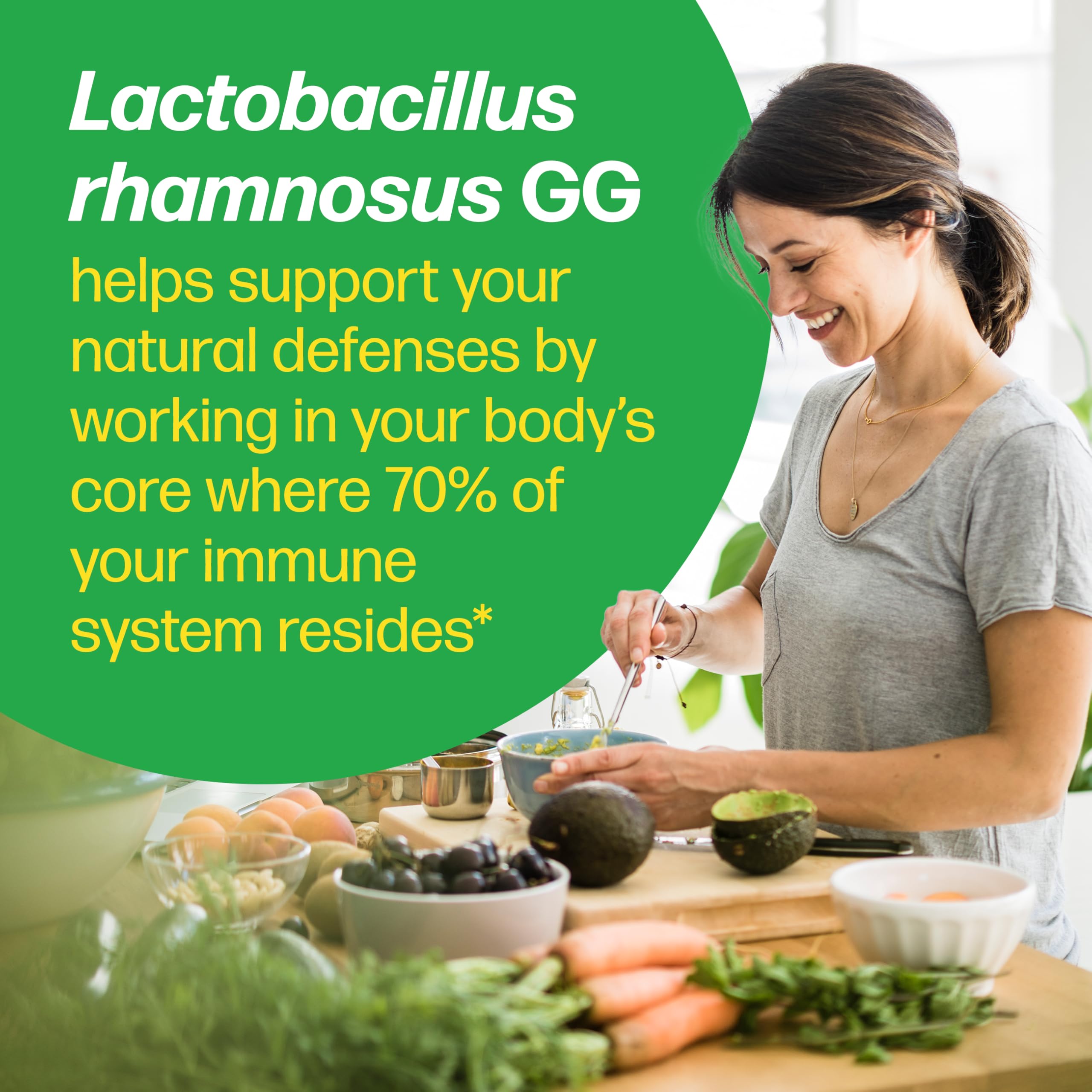 Culturelle Pro Strength Probiotics for Digestive Gut Health*, 12B CFU, 60ct | Daily Prebiotic Probiotic for Women & Men, Synbiotic, Lactobacillus Rhamnosus GG, No Refrigeration Needed, 2 Month Supply