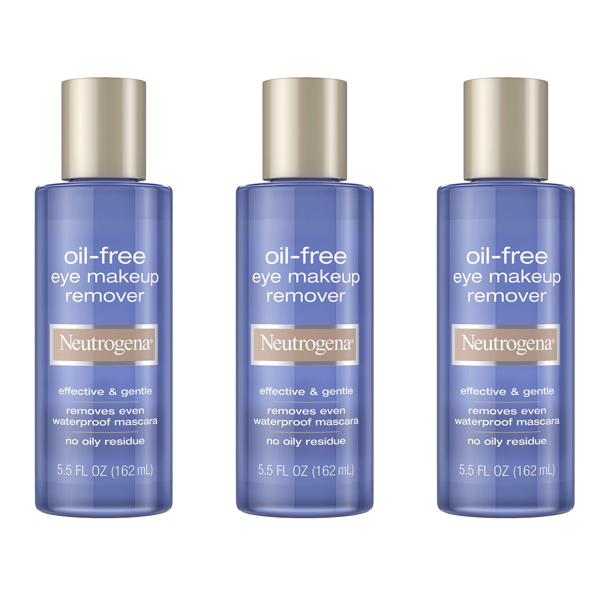 Neutrogena Oil-Free Eye Makeup Remover, 8 fl. oz | Gentle Cleanser for Sensitive Eyes, Dissolves Waterproof Mascara, Non-Greasy, Dermatologist & Ophthalmologist Tested