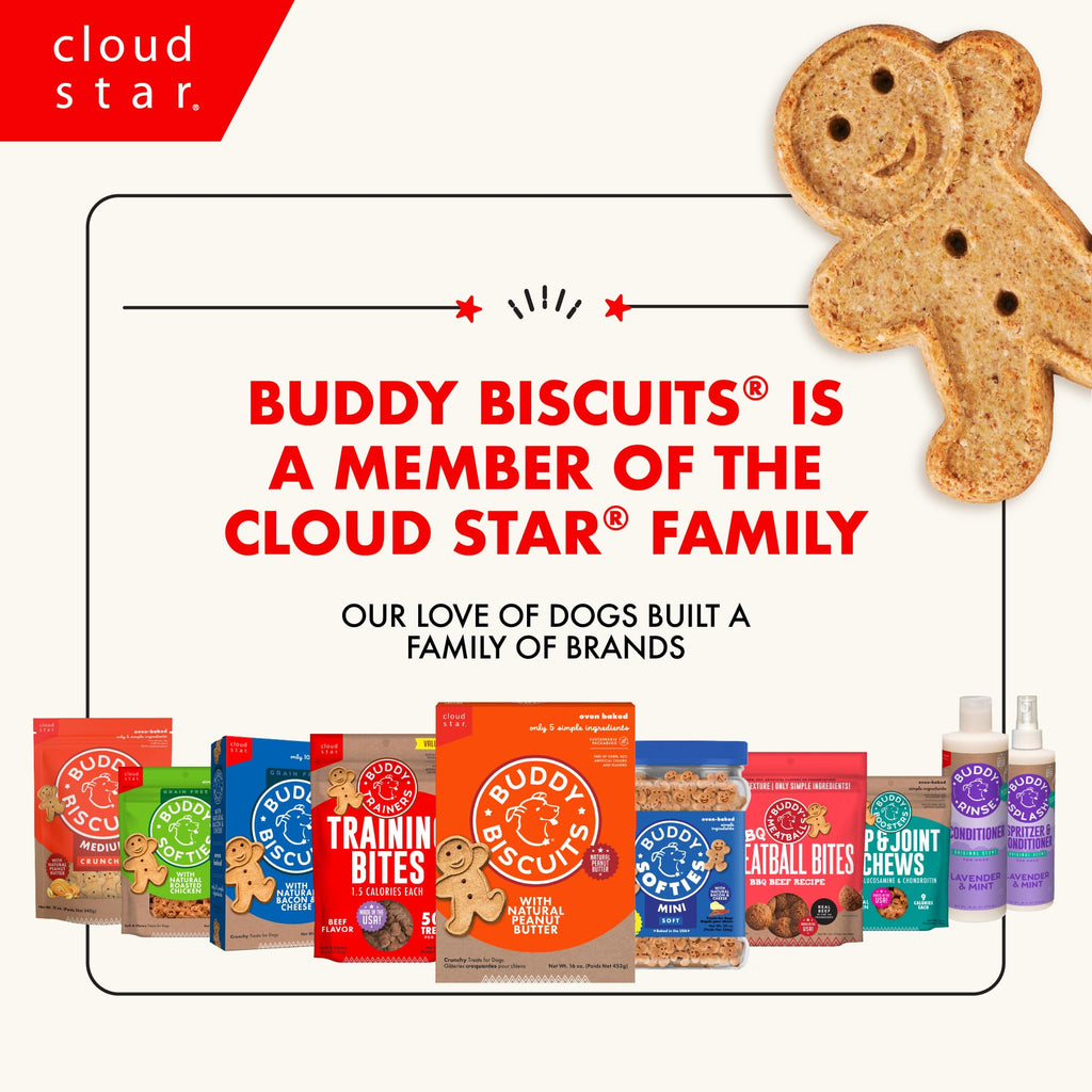 Buddy Biscuits 8 oz Bag of Softies Soft & Chewy Dog Treats, Peanut Butter