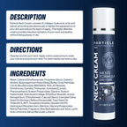 Particle Neck Cream, Daily Skin Care for Men with Collagen, Hyaluronic Acid, Retinol, Vitamin E, Moringa Oil & Shea Butter for Health Skin Support, Hydrating Men’s Body Lotion, 1.7 fl oz