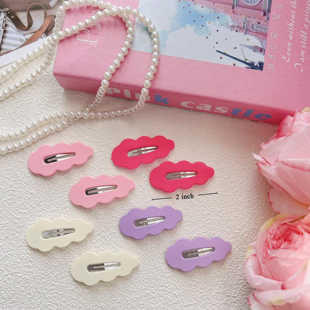EleMirsa 40pcs Candy Colored Snap Hair Clips for Little Girl Non Slip Barrettes Hair Accessories for Baby Girl Teens Toddler Kids